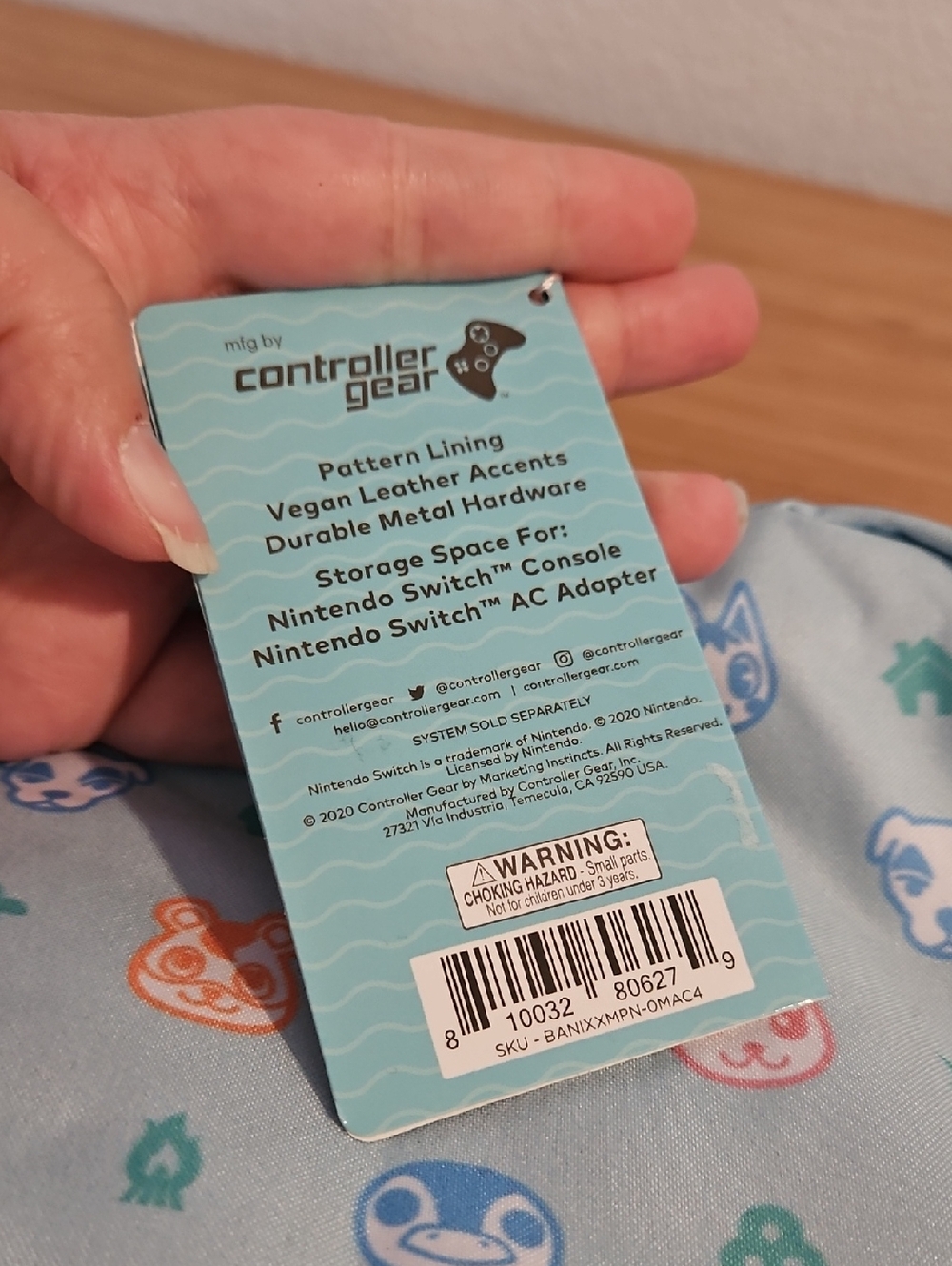 NWT Nintendo Animal Crossing New Horizons Mini Backback For Nintendo Switch - Picture 3 of 6